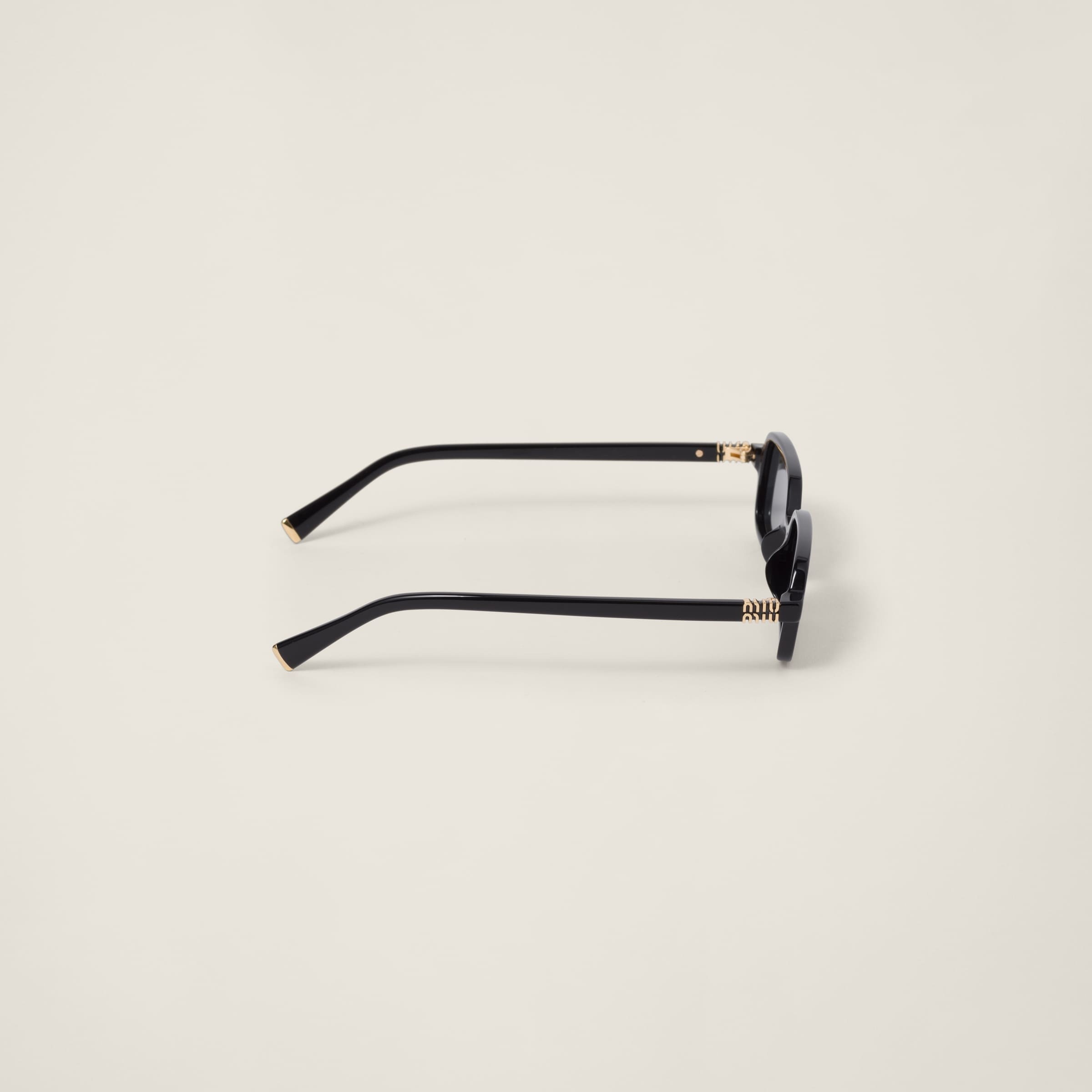 【完売必至】Miu Miu Miu Regard rectangular サングラス Miu Miu - Miu Miu Regard Sunglasses - Rectangular - Black