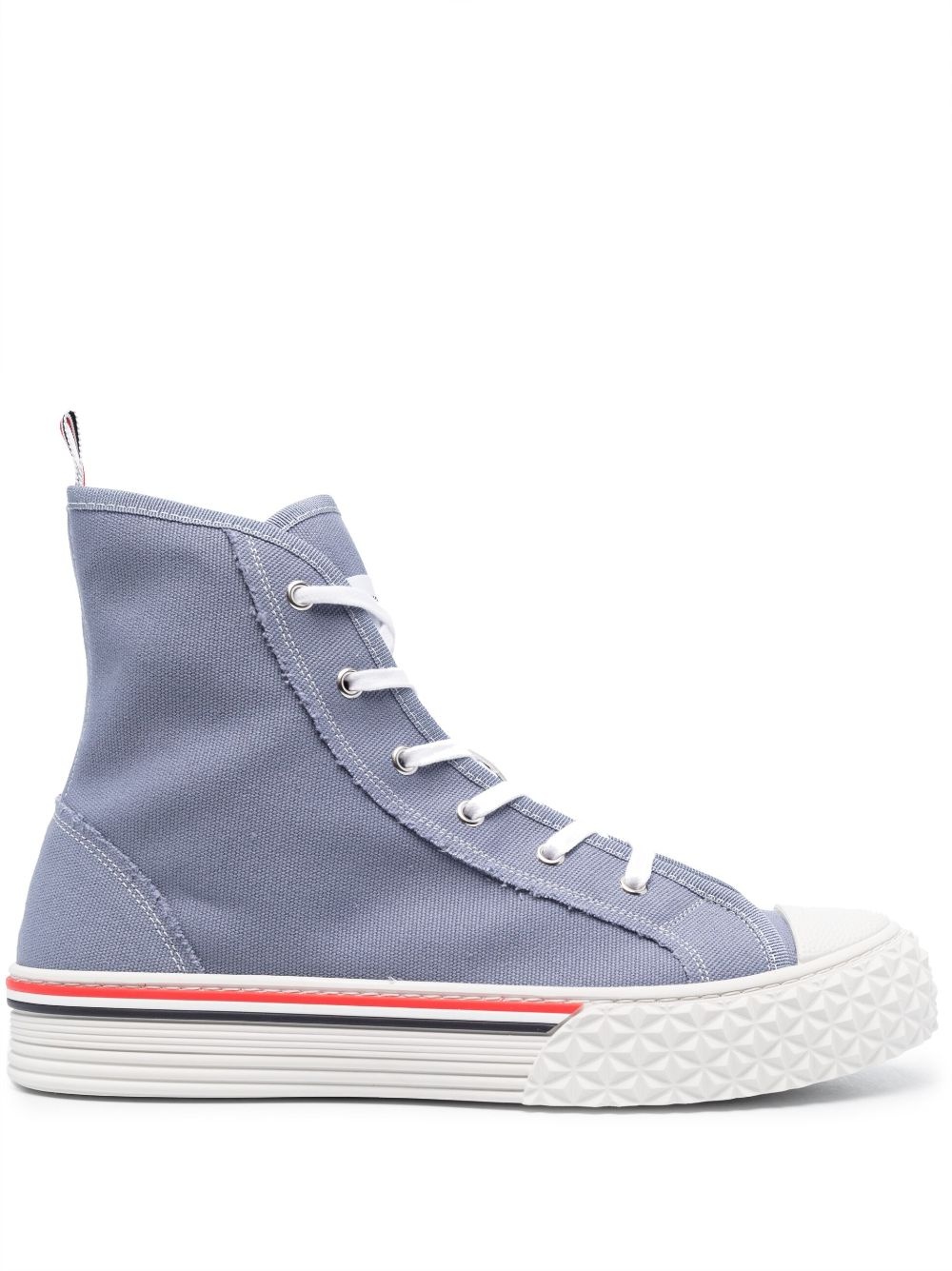 RWB-stripe high-top sneakers - 1