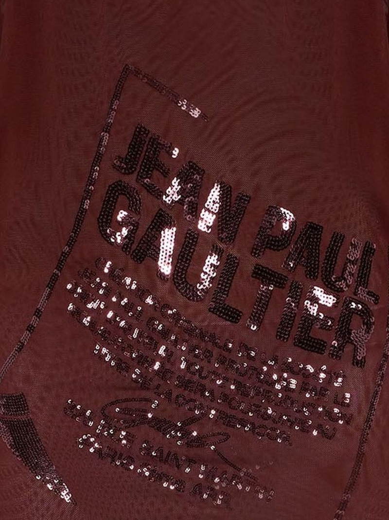 Jean Paul Gaultier sequin-embellished high-neck dress outlook