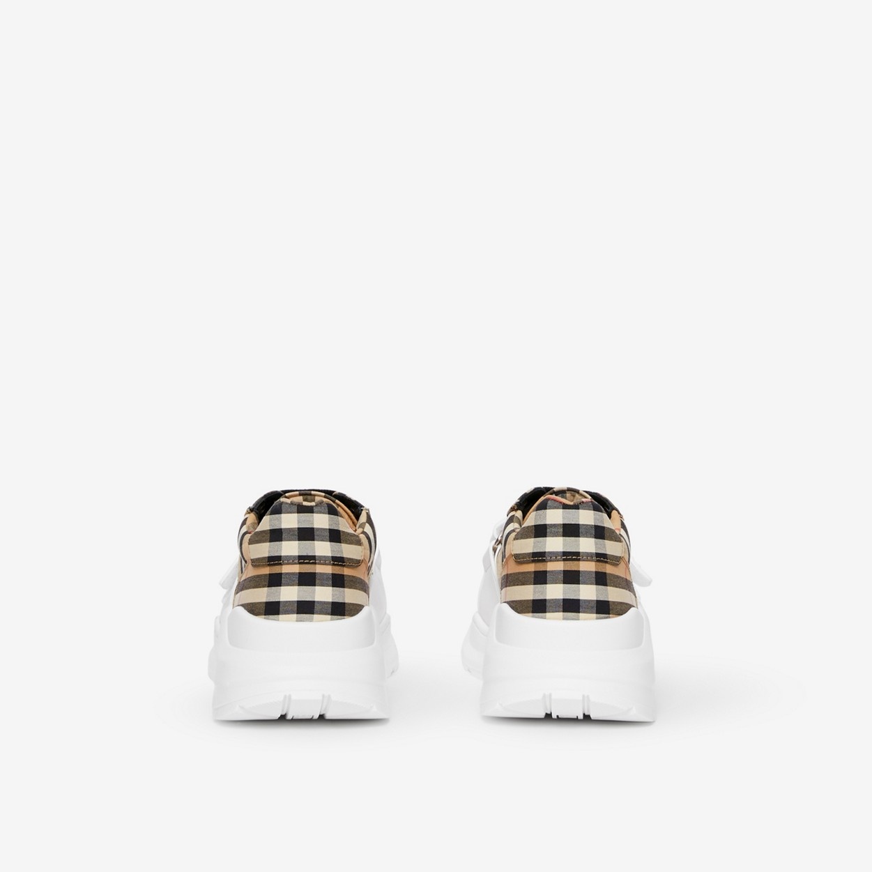 Vintage Check Cotton Sneakers - 3