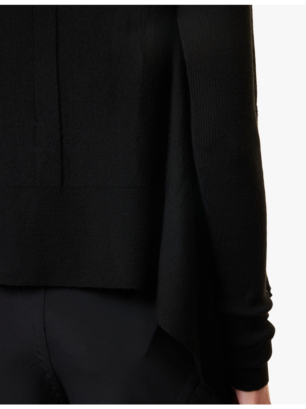 Wrap-front relaxed-fit wool cardigan - 6