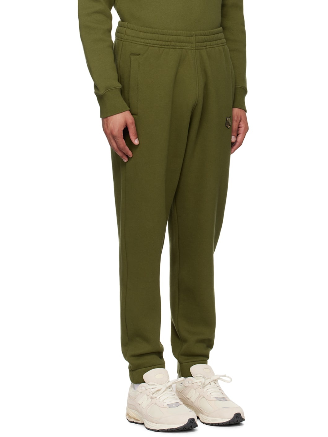 Khaki Bold Fox Head Comfort Sweatpants - 2