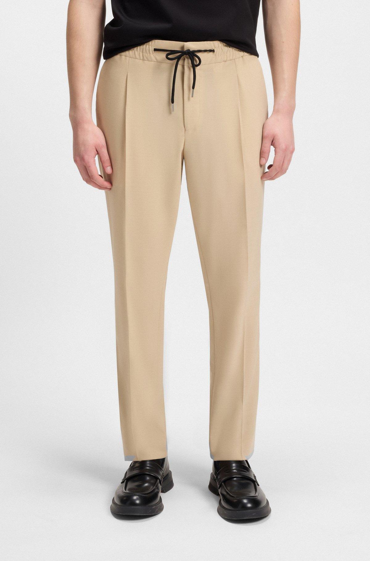 SLIM-FIT TROUSERS IN MOHAIR-LOOK DOBBY - 2