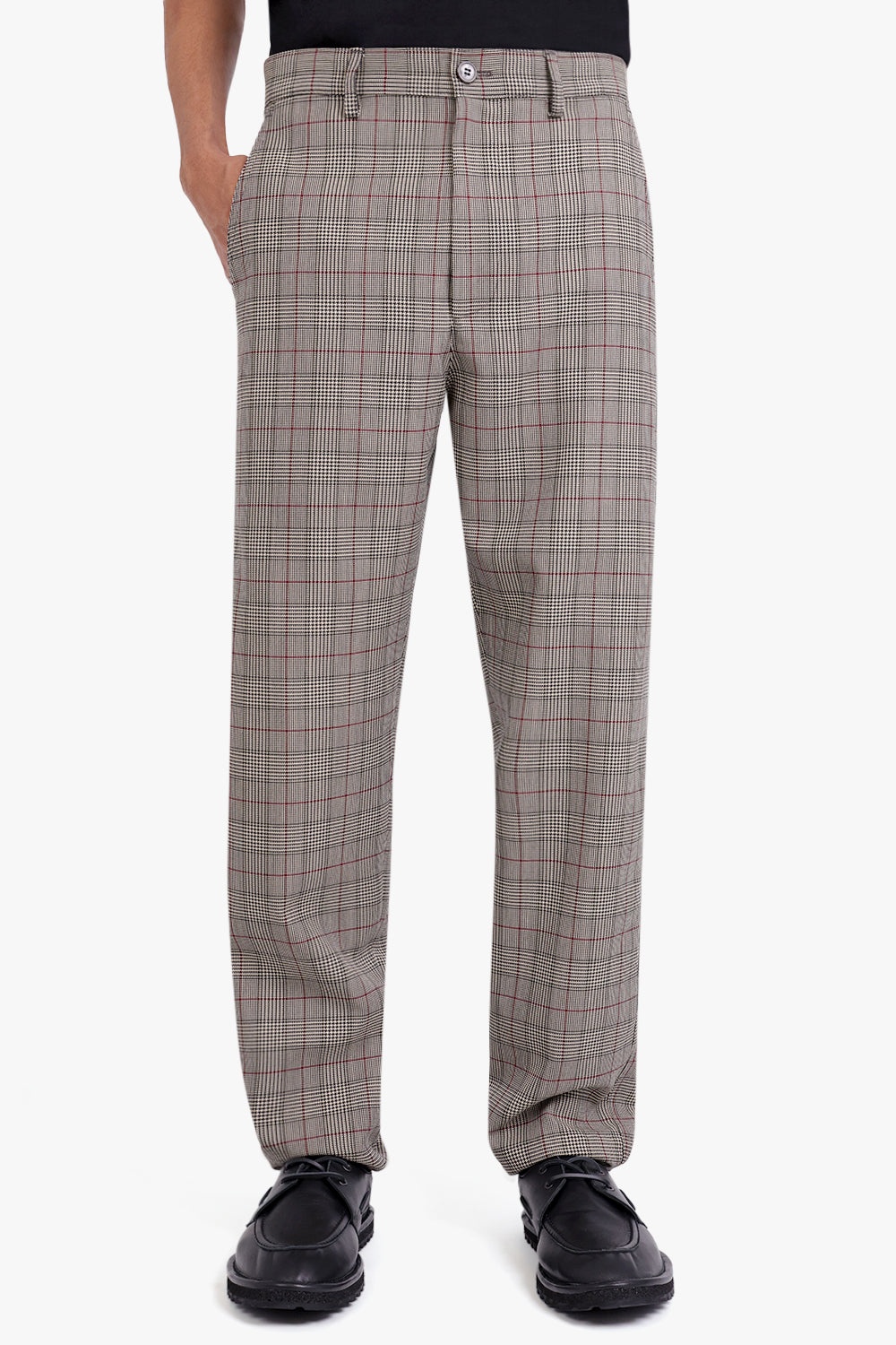 PENWICK WOOL CHECK PANT | SAND - 3