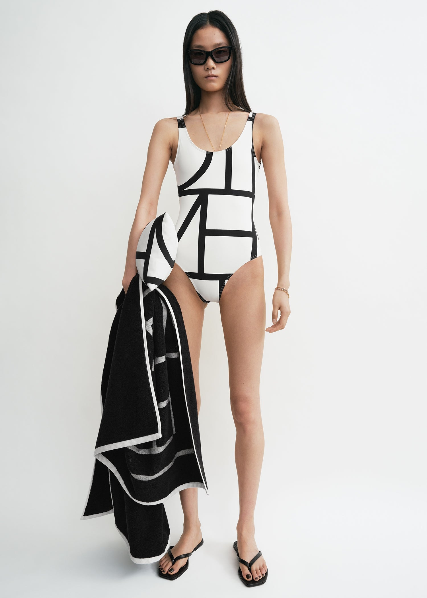Monogram swimsuit tofu - 4