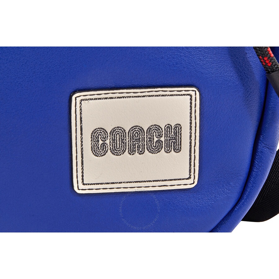 Coach Pacer Backpack With Coach Patch-Blue - 5