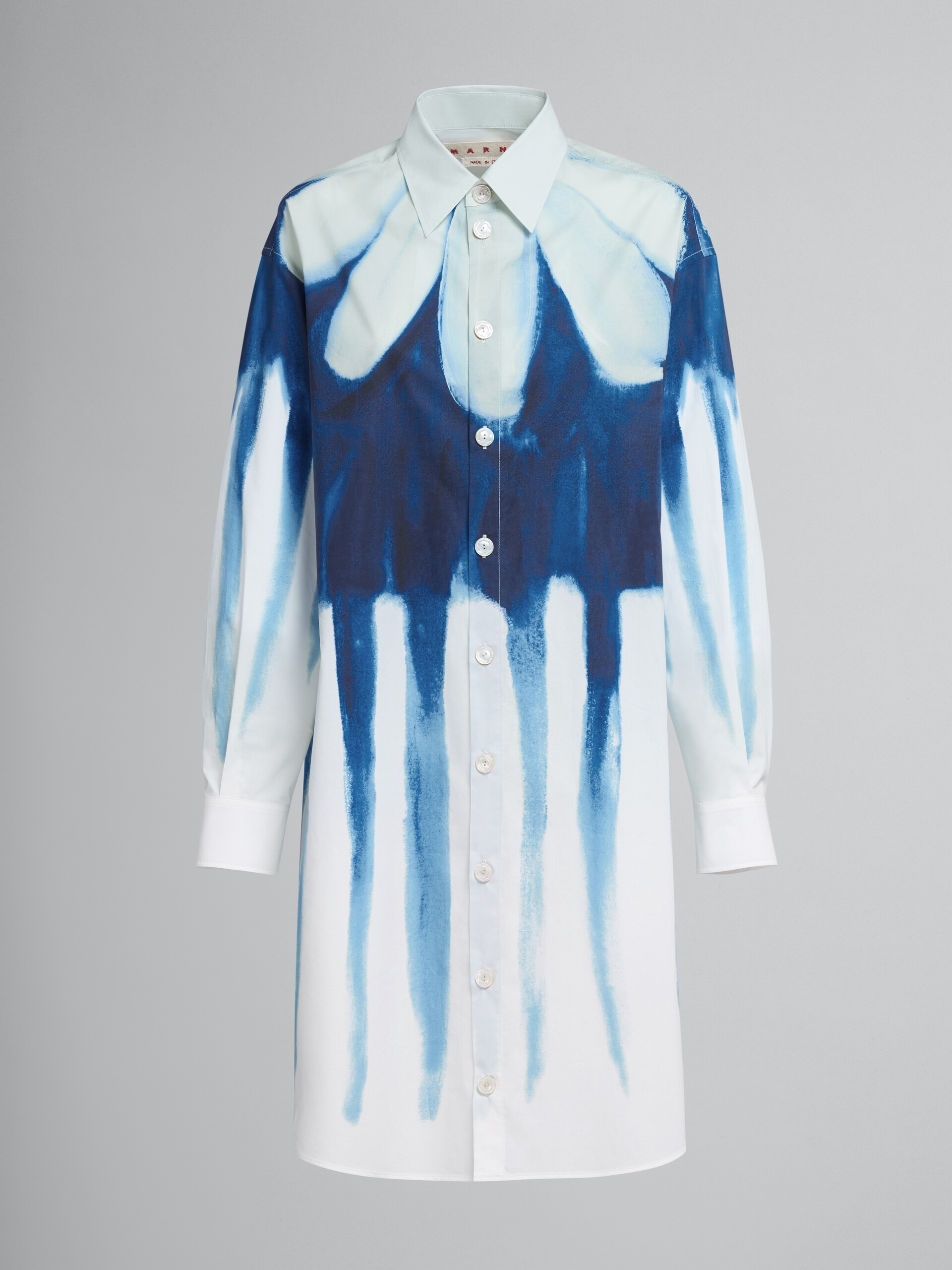 DRIPPING DAISY POPLIN CHEMISIER DRESS - 1