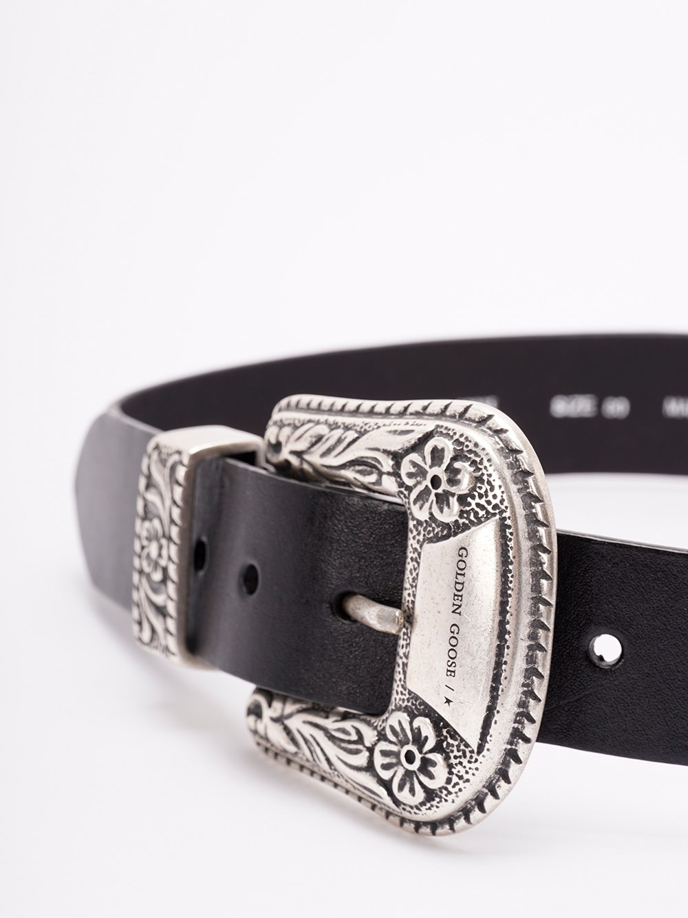 Washed Leather `Lace` Belt - 2