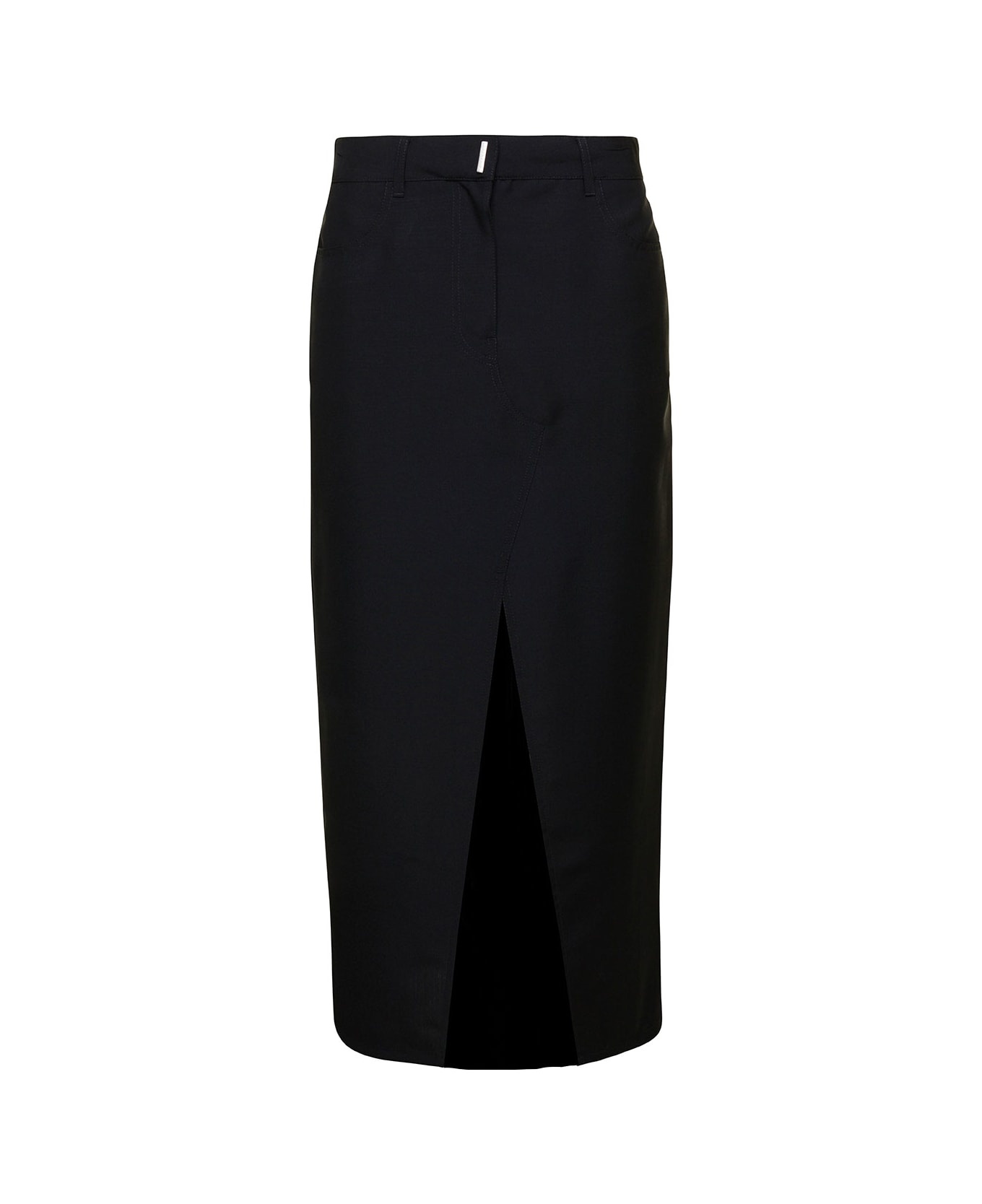 Long Skirt With Front Split - 1