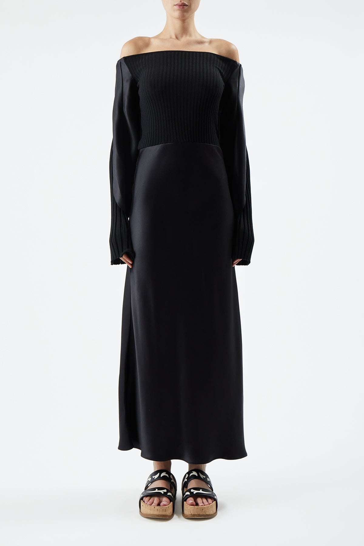 Gilman Dress in Cashmere and Silk - 3