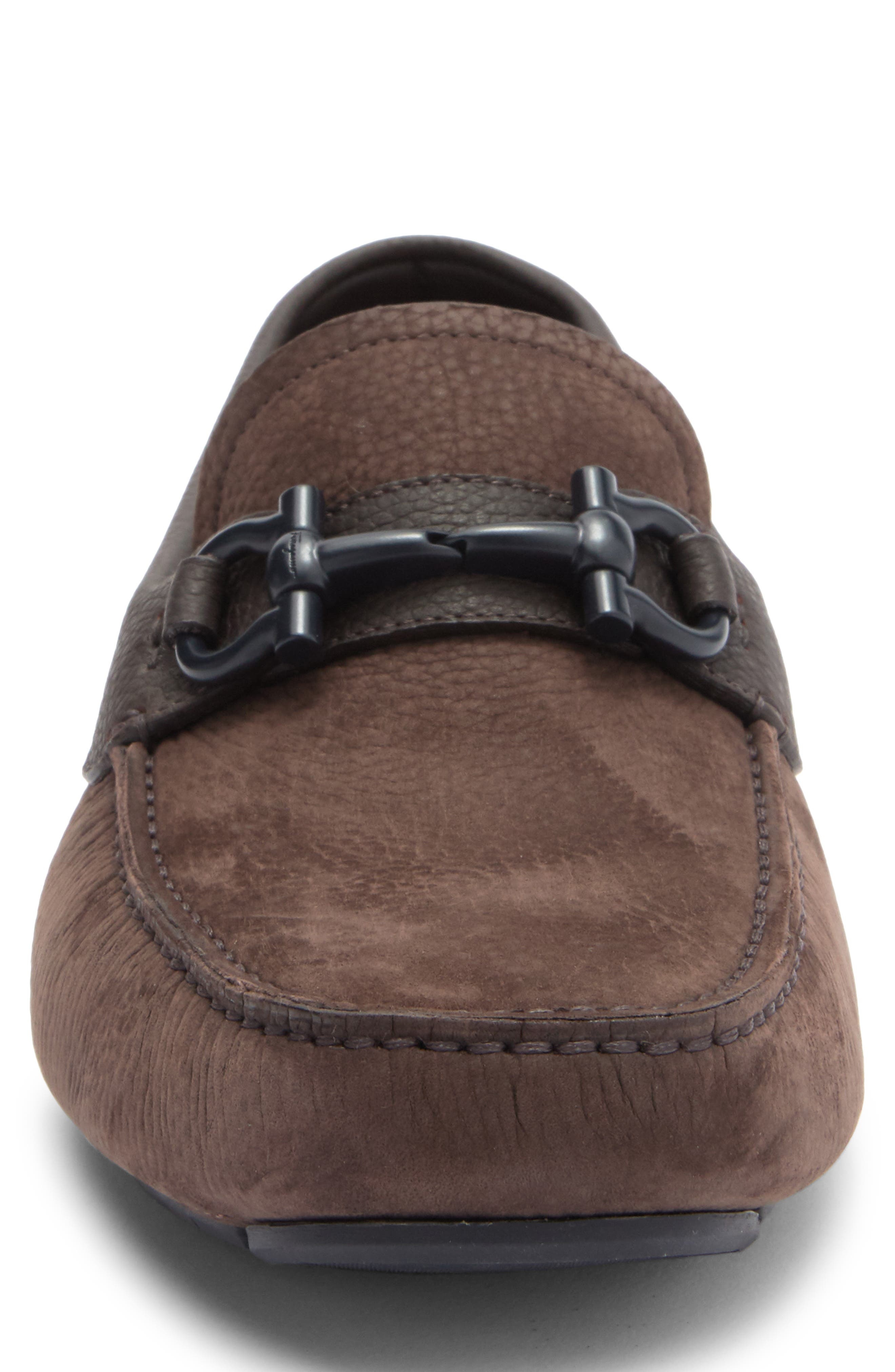 FERRAGAMO Parigi Double Gancio Bit Driving Loafer in Moro at Nordstrom - 4