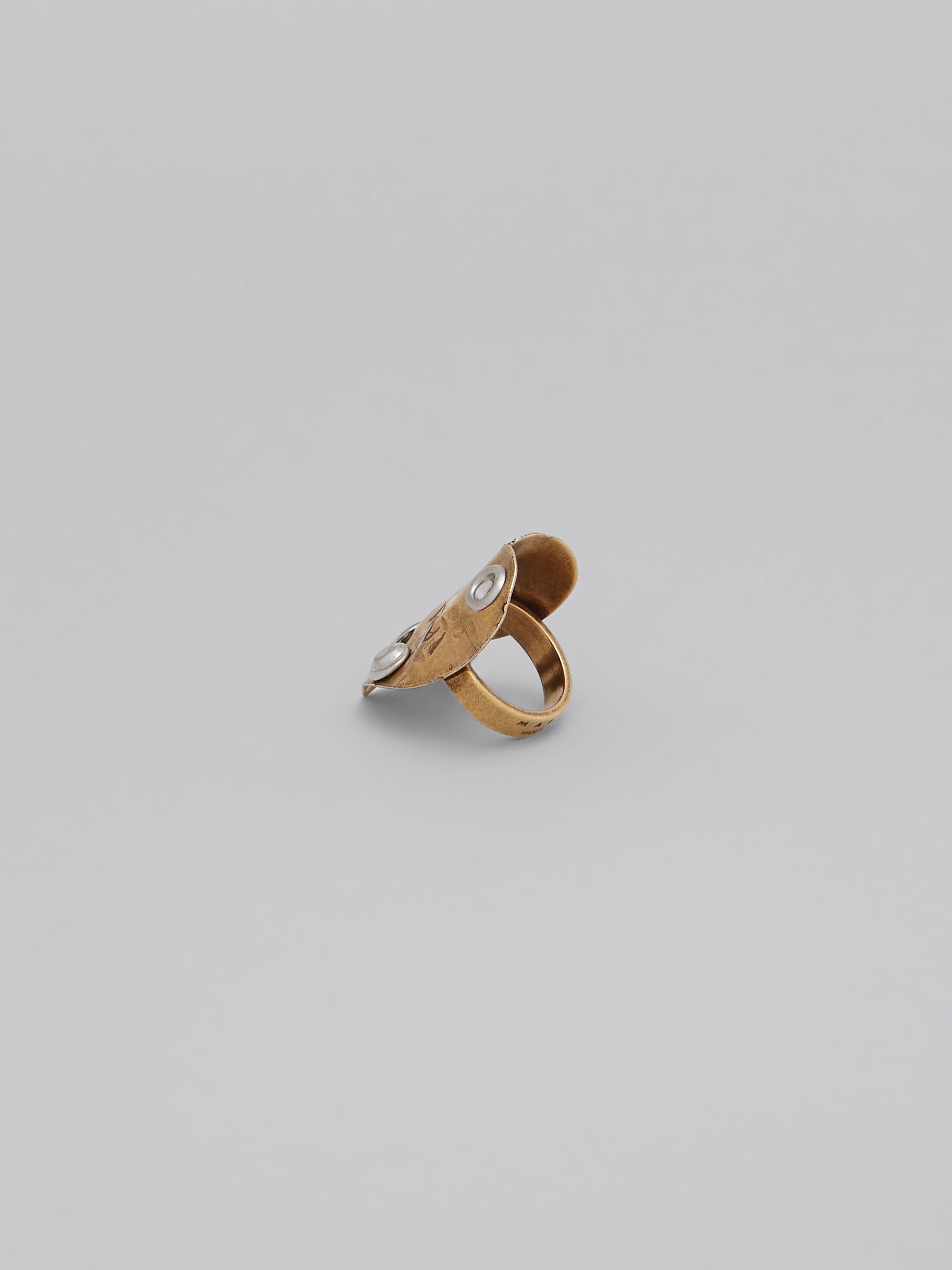 RAW HEARTS GOLD RING - 3