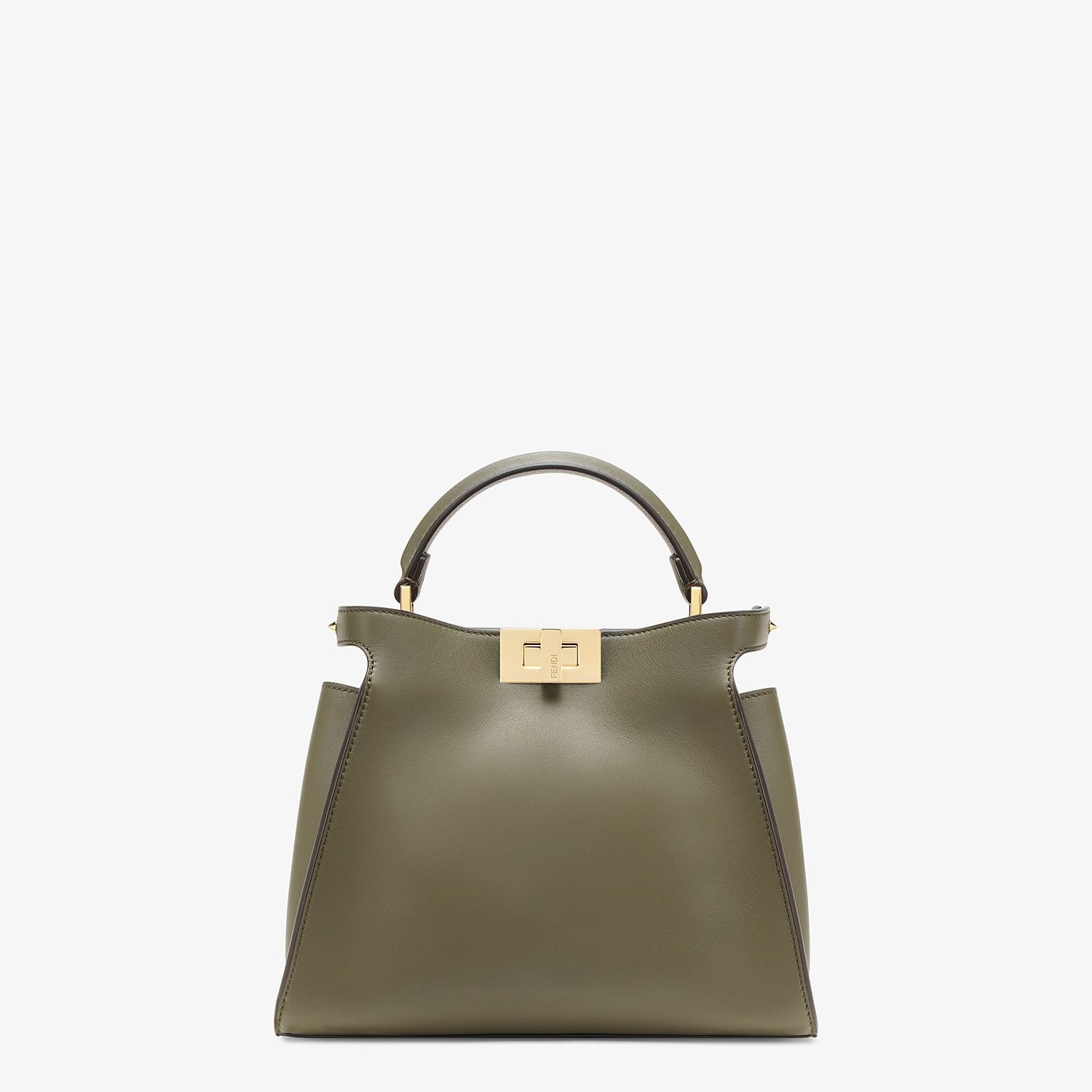 Green leather bag - 1