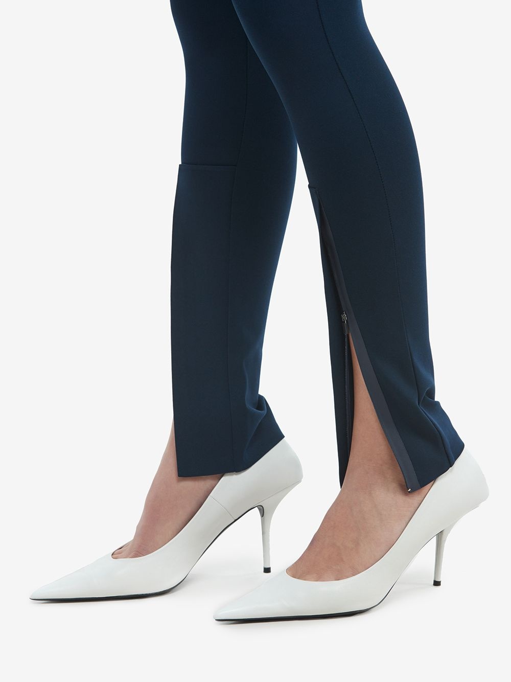 front ankle-zip leggings - 5