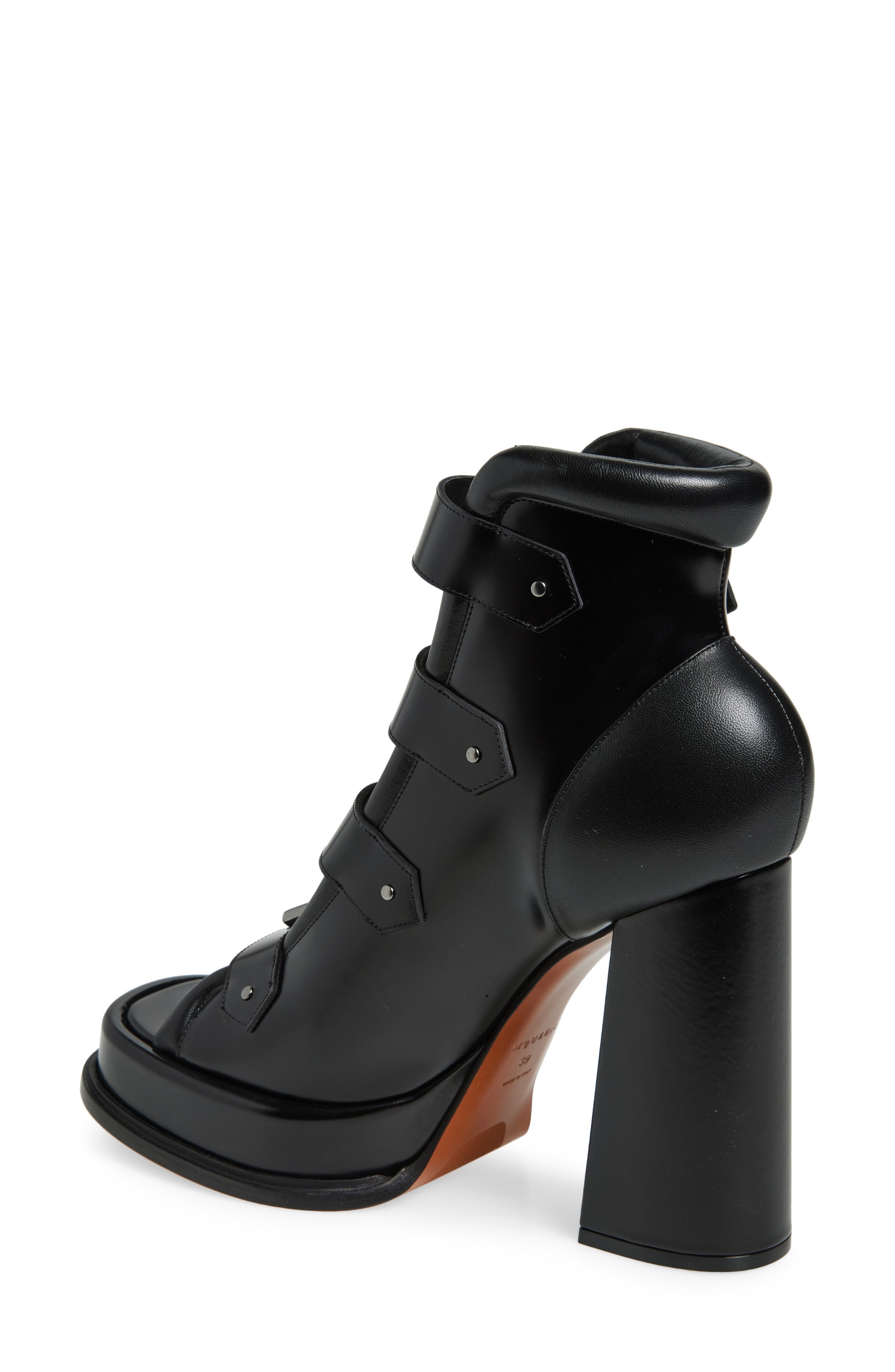 McQueen Platform Cage Sandal in Black/Brunito at Nordstrom - 2