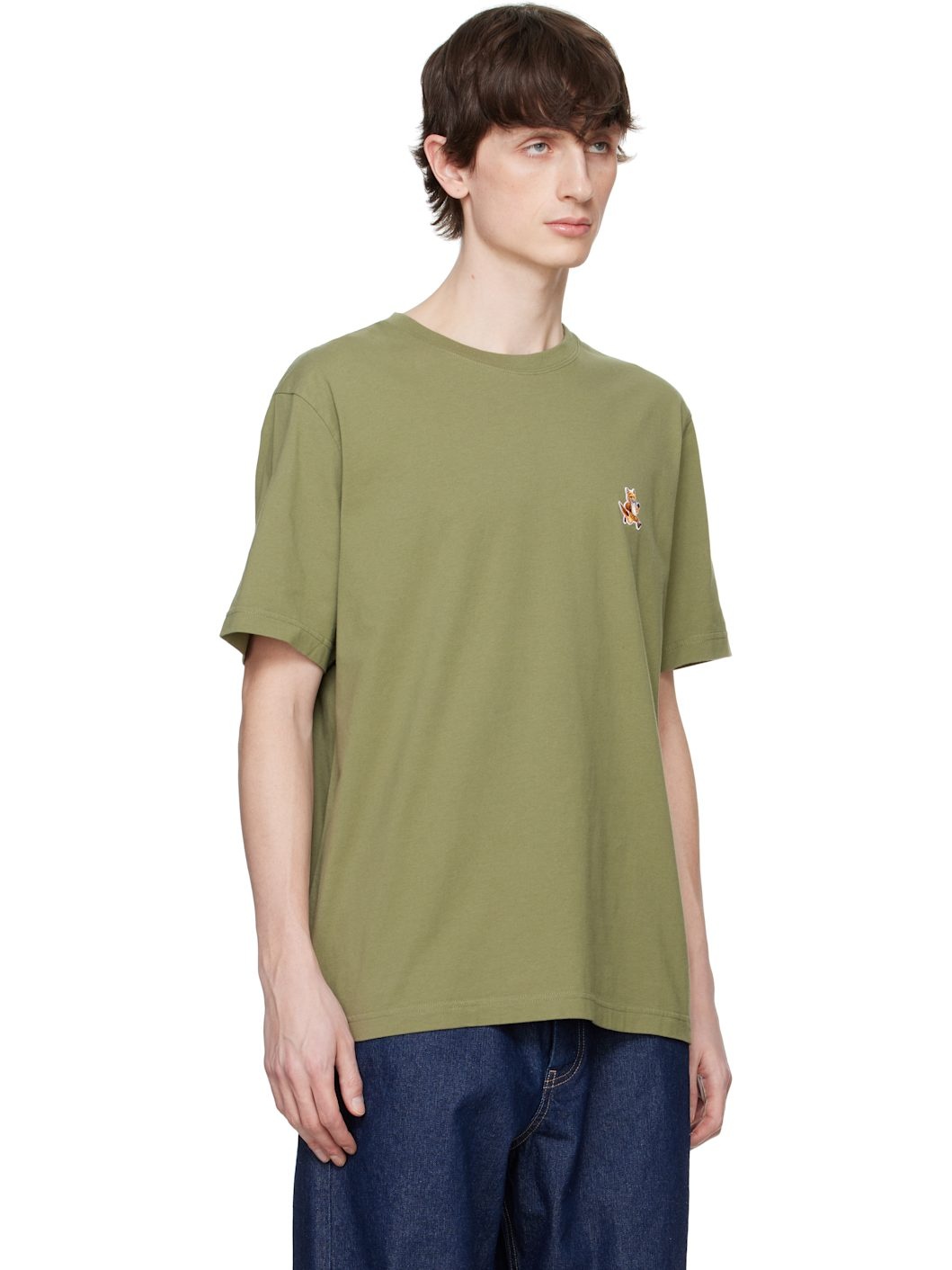 Green Speedy Fox Patch Comfort T-shirt - 2