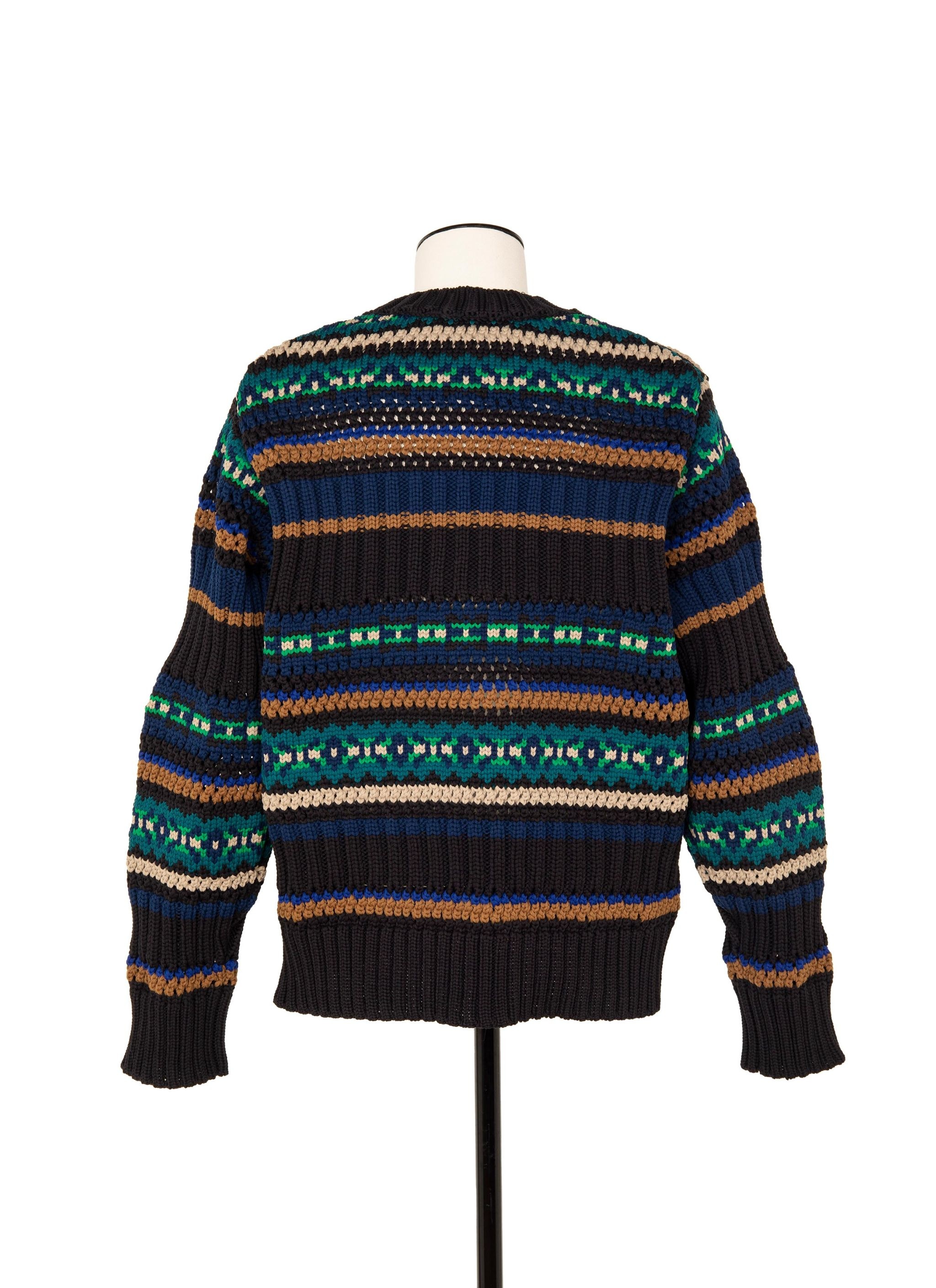 Mesh Knit Pullover - 3