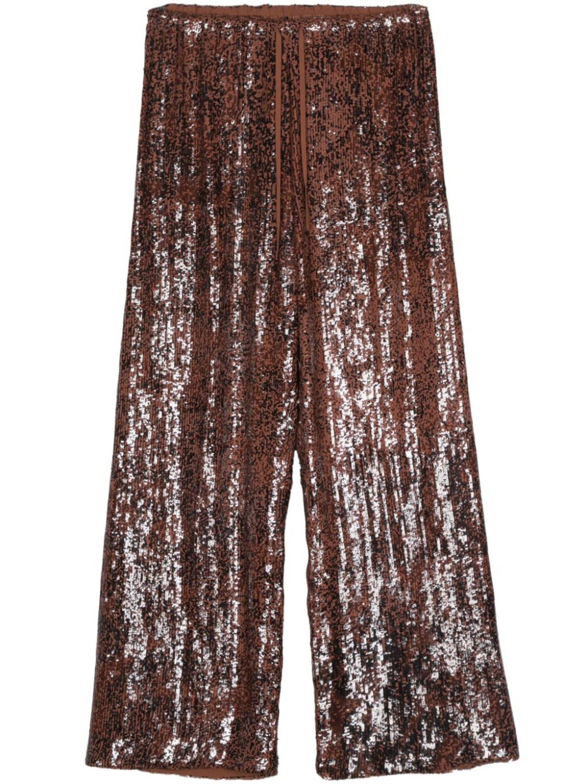 sequinned trousers - 1