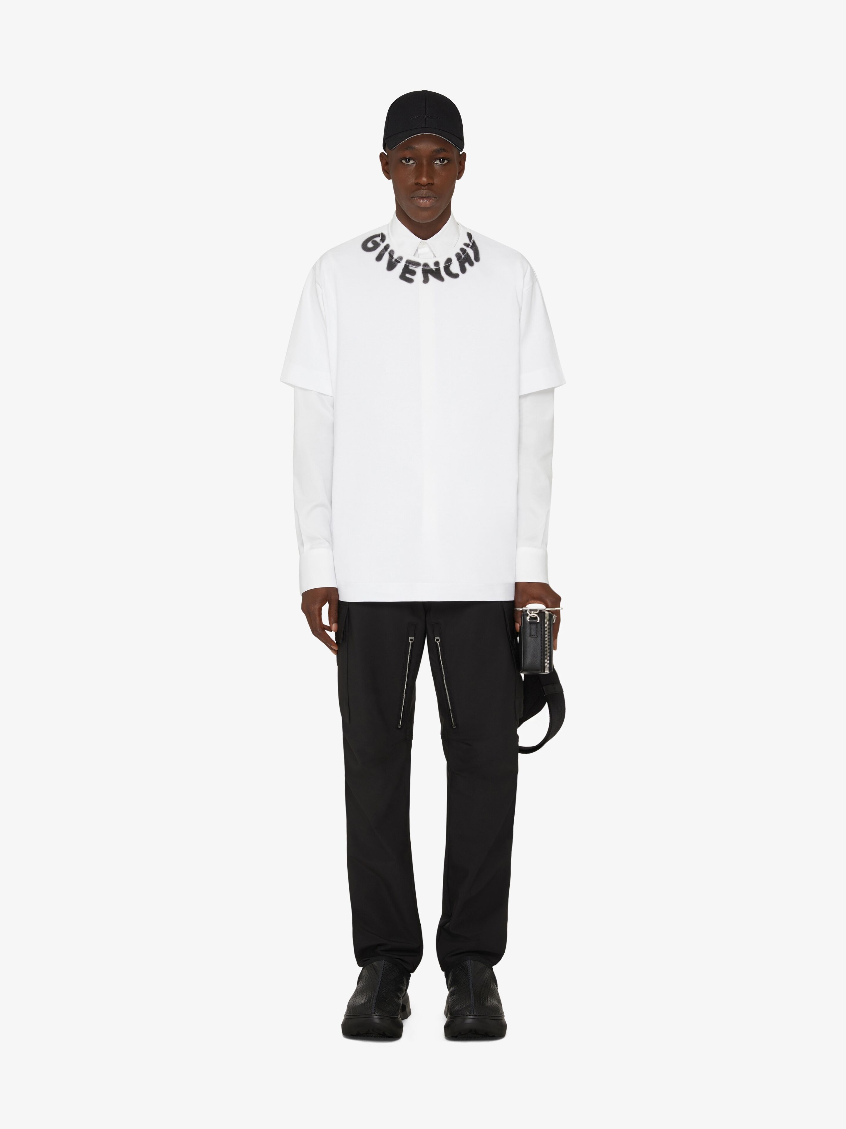 GIVENCHY OVERSIZED T-SHIRT WITH TAG EFFECT PRINTS - 2