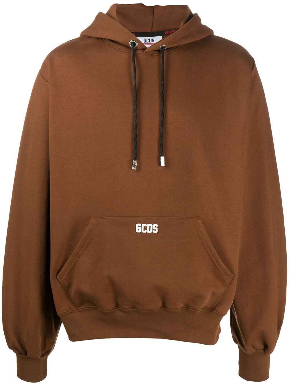 logo print hoodie - 1