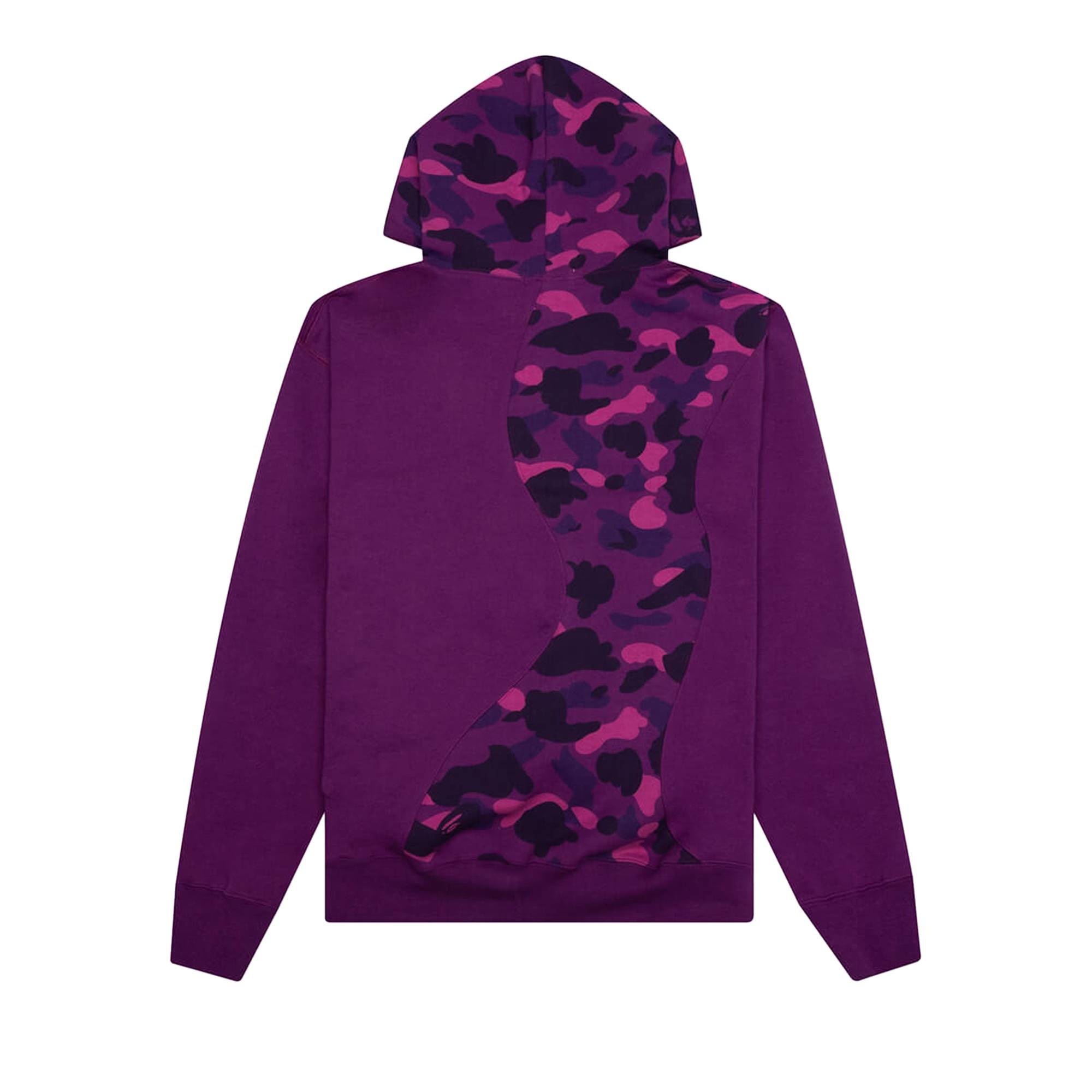 BAPE Color Camo College Cutting Relaxed Fit Hoodie 'Purple' - 2