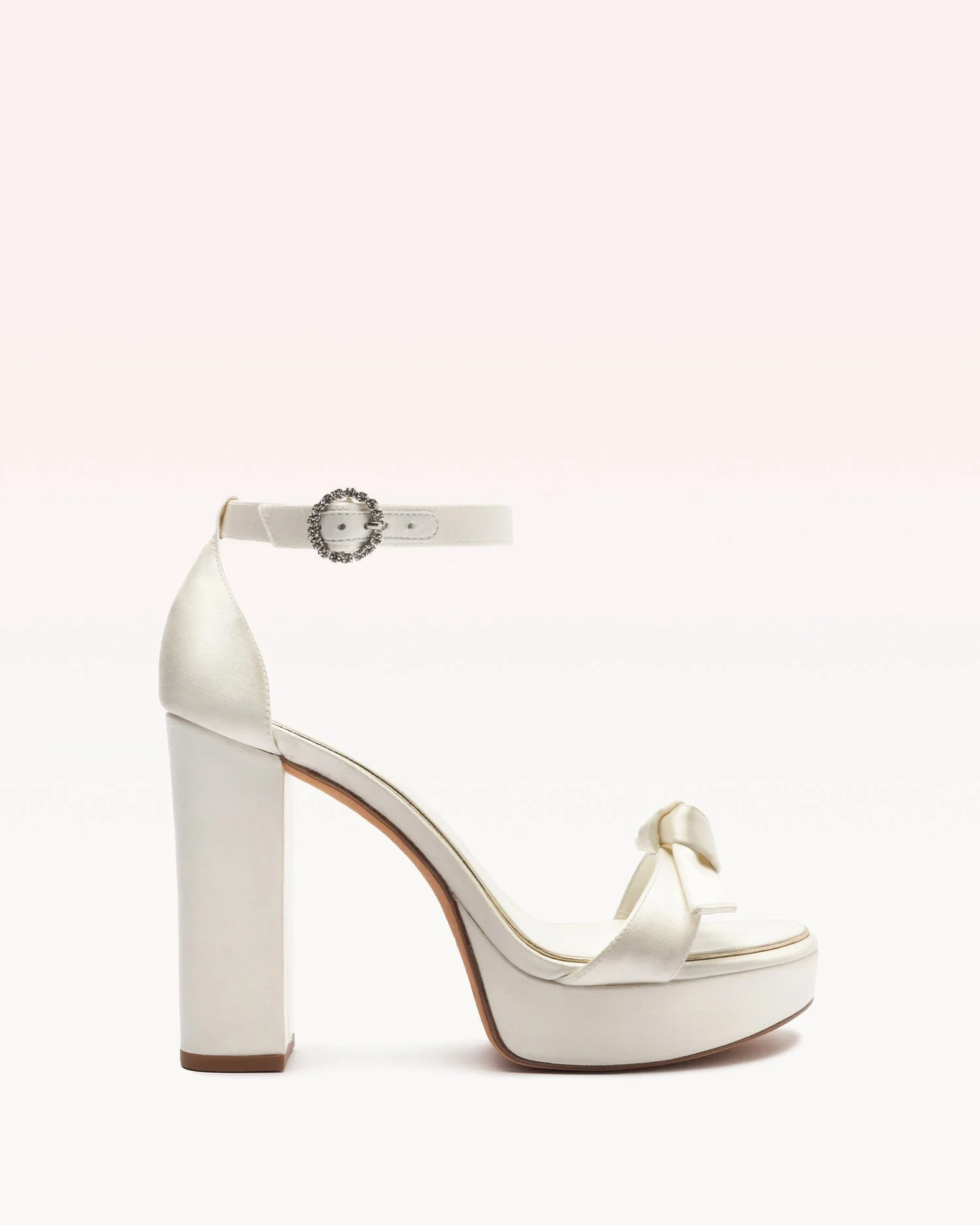 CLARITA PLATFORM BRIDAL 120 SATIN BIANCO - 1