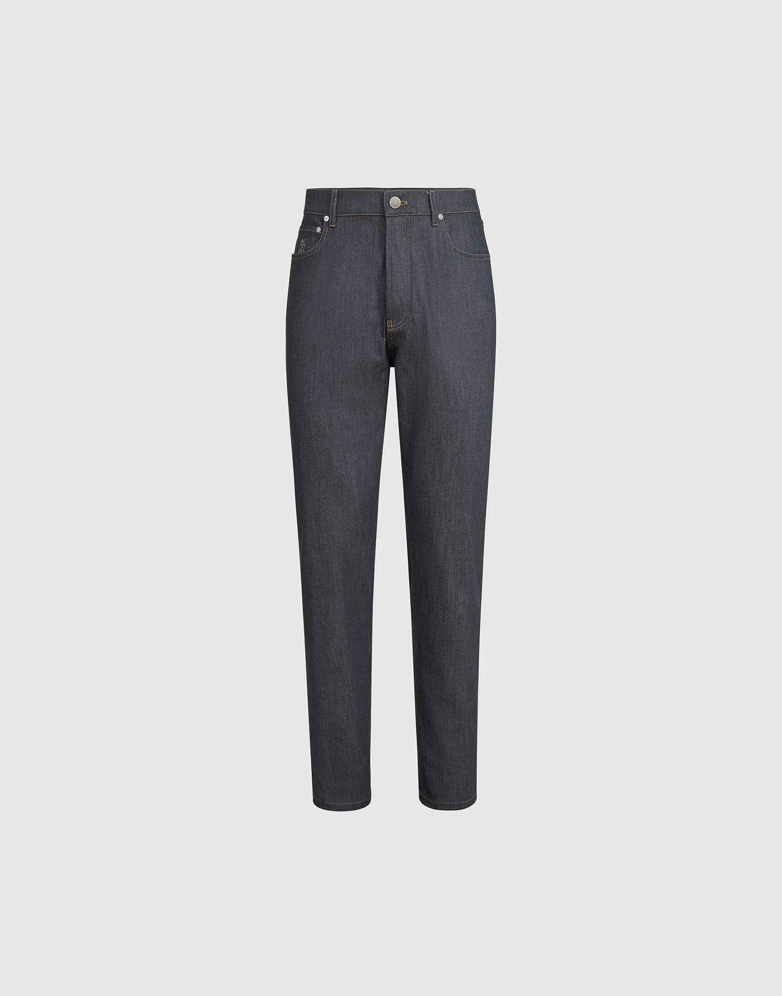 Comfort grayscale denim iconic fit five-pocket trousers - 1