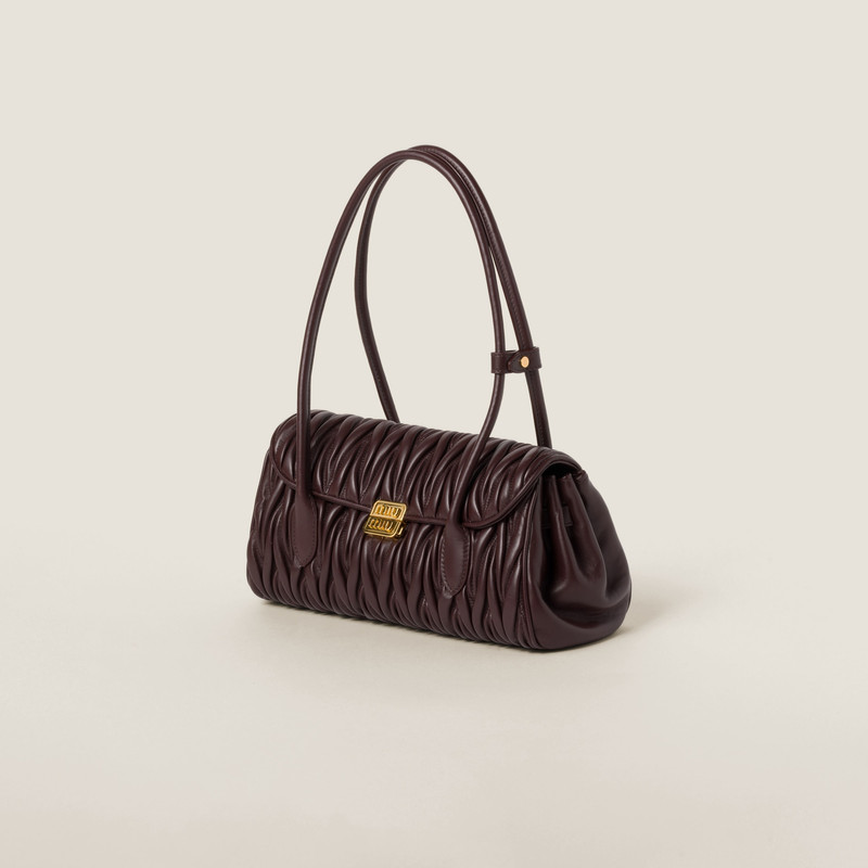 Matelassé nappa leather shoulder bag 3