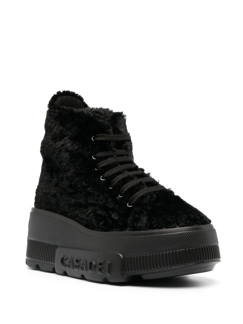 CASADEI Nexus fleece-texture sneakers outlook