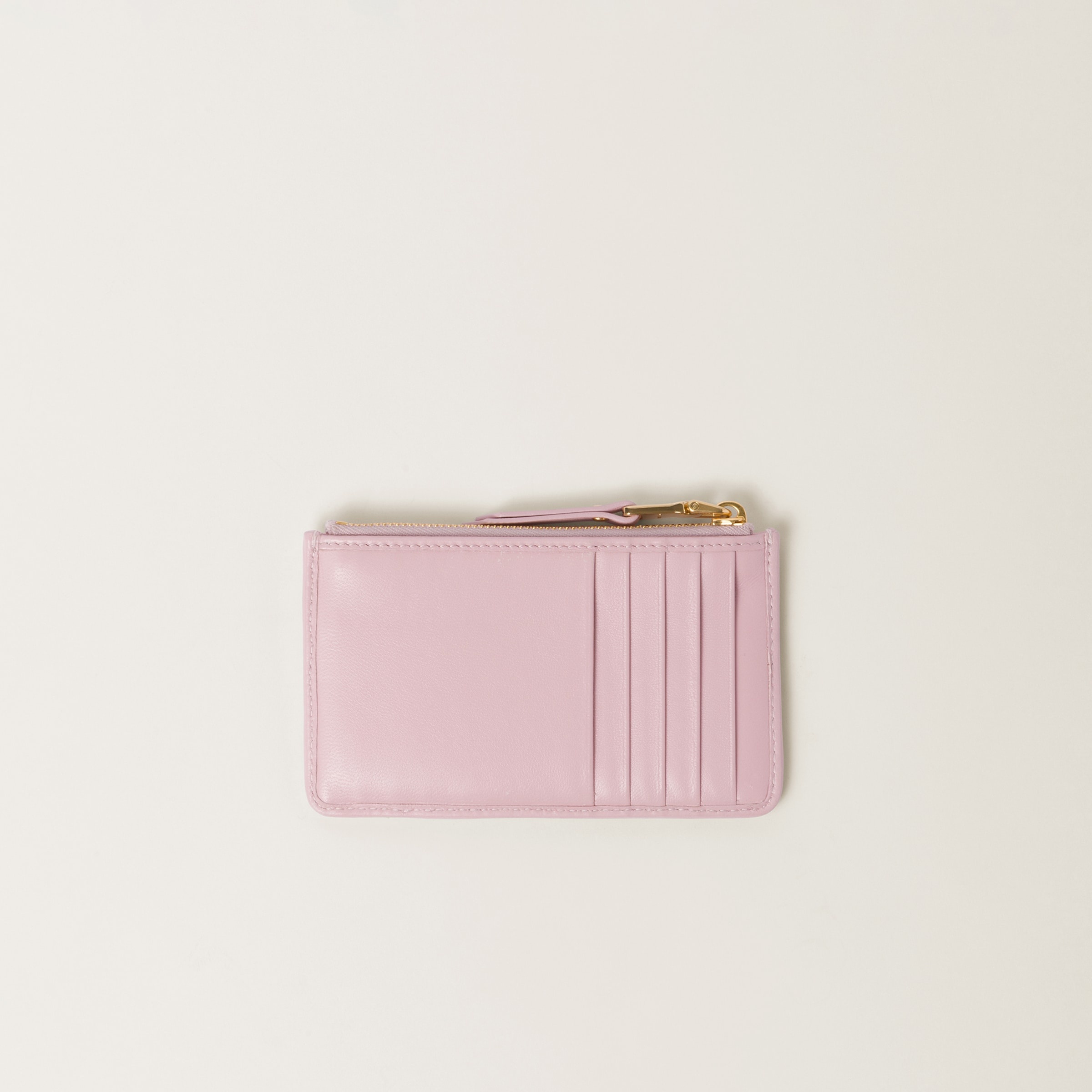 Matelassé nappa leather envelope wallet - 3