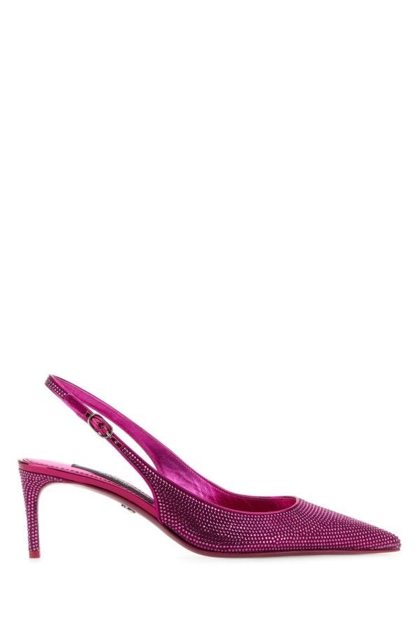 DOLCE & GABBANA Embellished Satin Lollo Pumps - 1