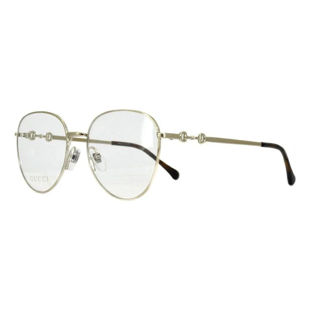Gucci Metallic GoldRound Frame Optical Optic GlassesFrame Gold GG0880O-003 - 1