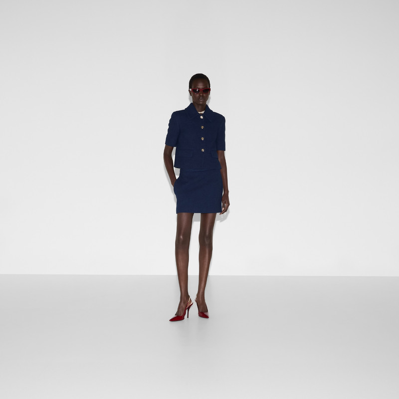 GUCCI Cotton tweed skirt outlook