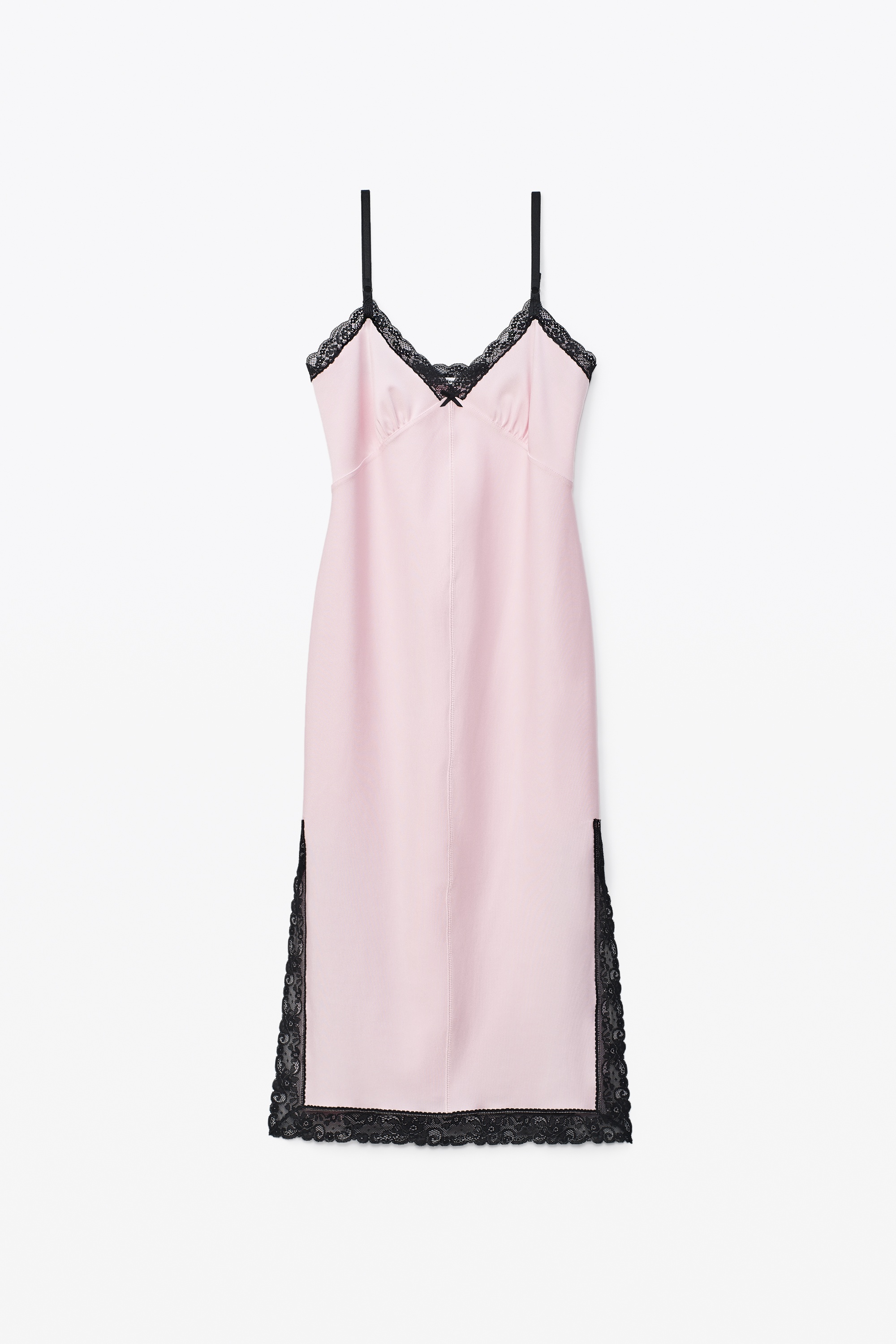 LACE SLIP DRESS IN ACTIVE STRETCH LYCRA - 1