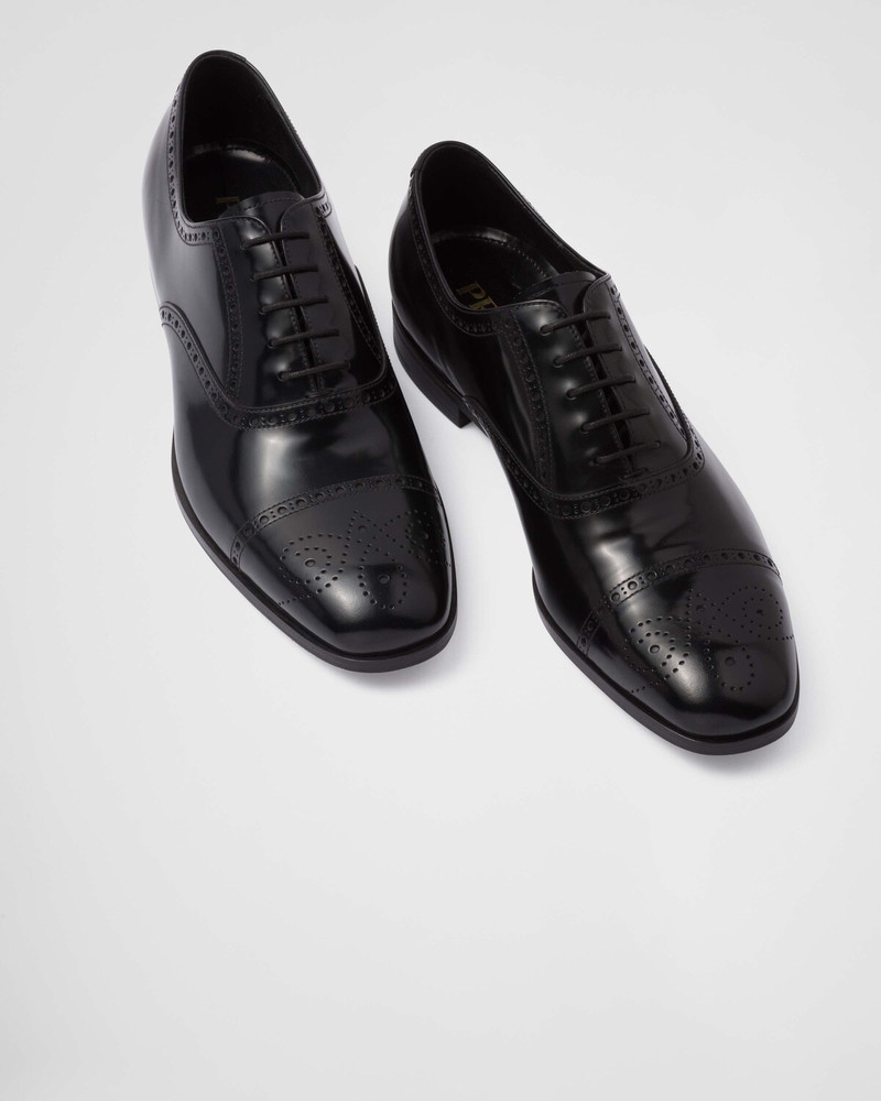 Brushed Leather Oxford Shoes 4