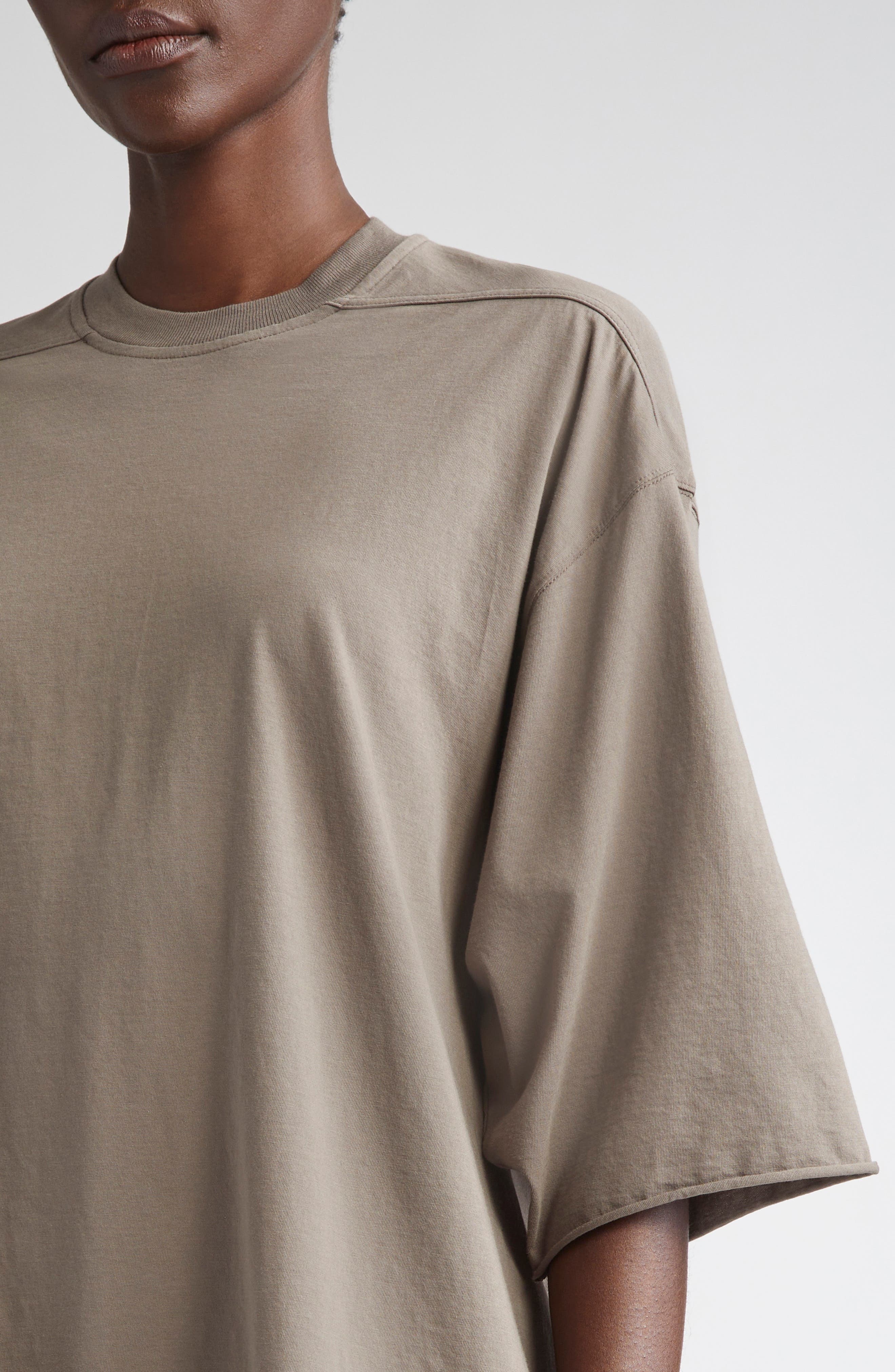 Rick Owens Jumbo Cotton Jersey T-Shirt in Dust at Nordstrom - 5