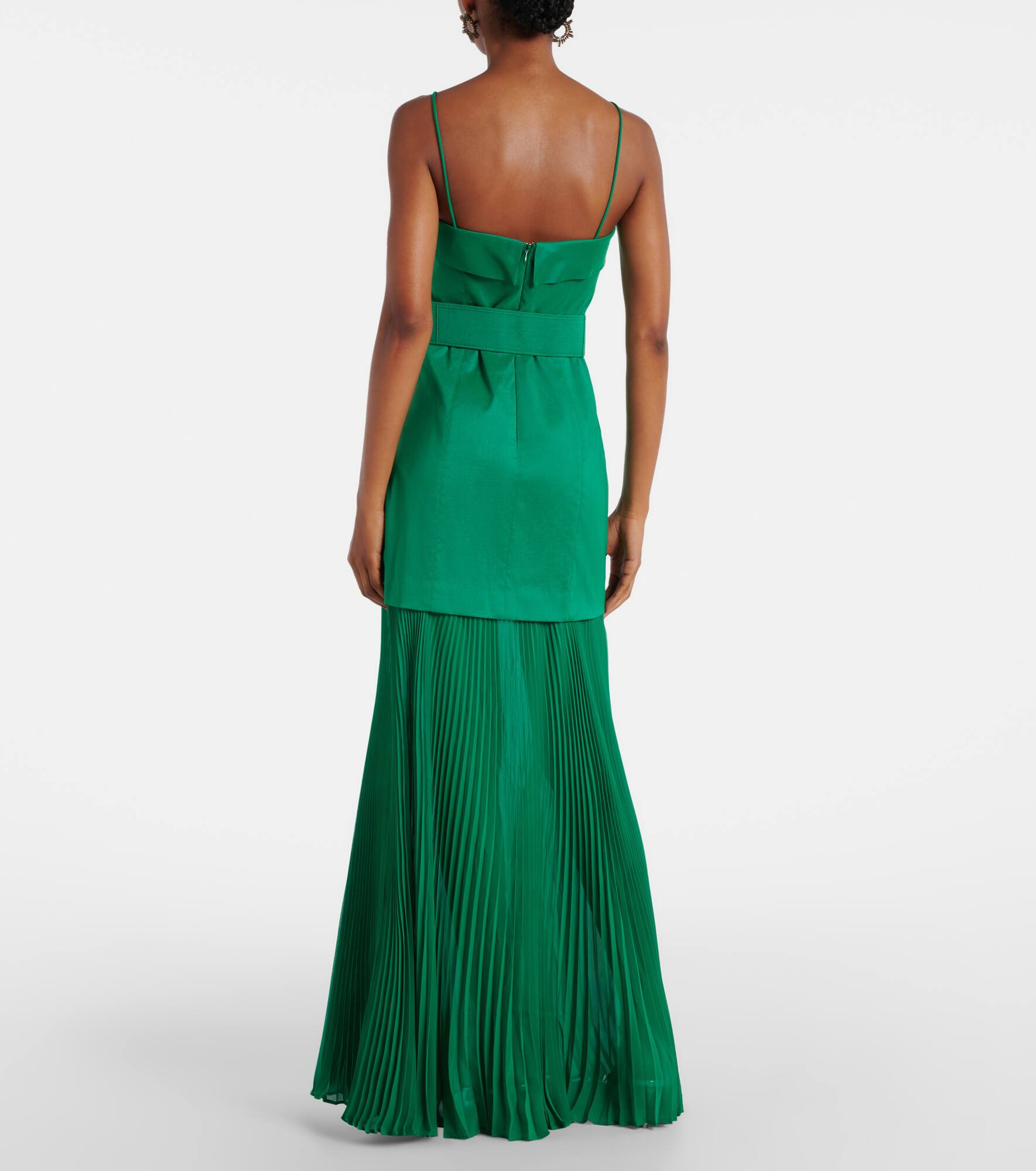 Bailey belted pleated maxi dress - 3
