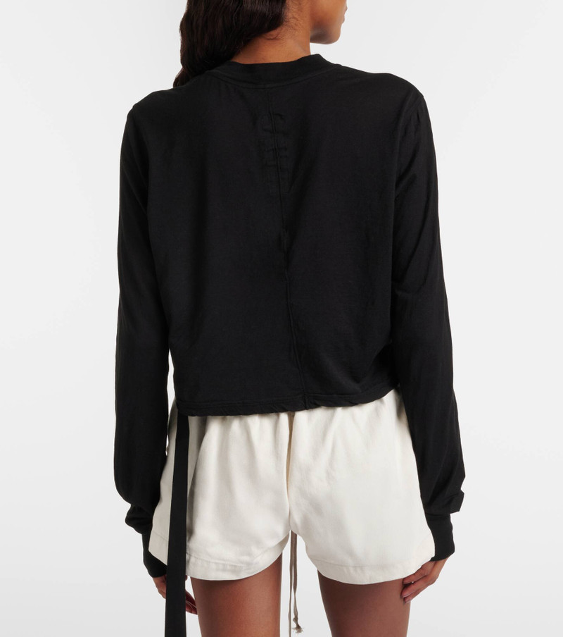 Belted cotton jersey T-shirt 5