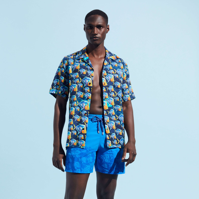 Vilebrequin Men Swim Shorts Water-reactive Piranhas outlook