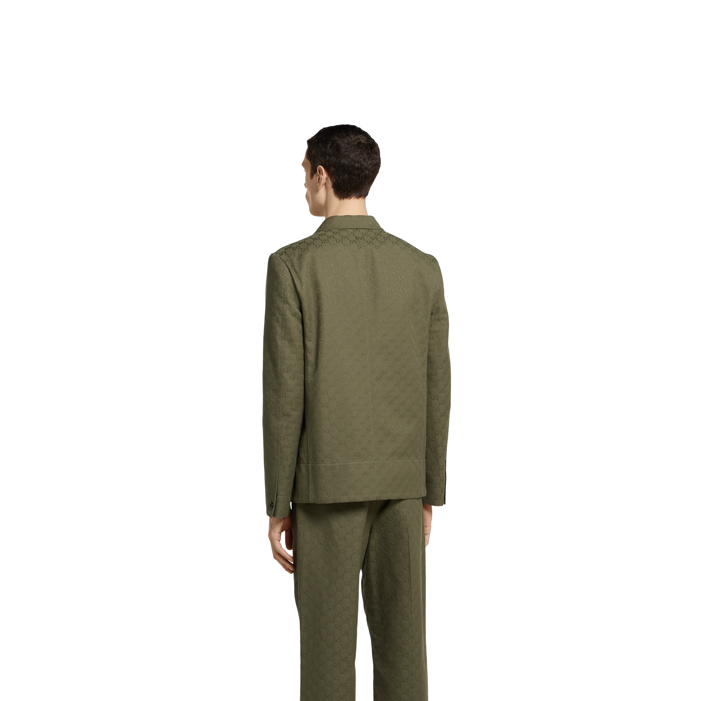 Cotton blend GG canvas jacket - 4