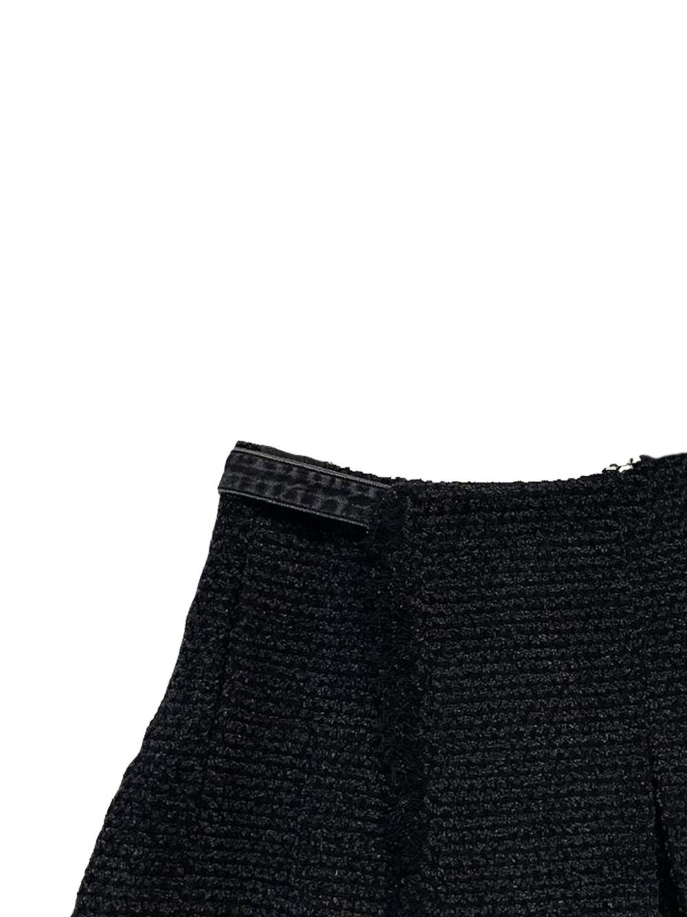 frayed-tweed shorts - 2