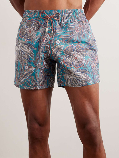 Etro Straight-Leg Mid-Length Printed Swim Shorts outlook