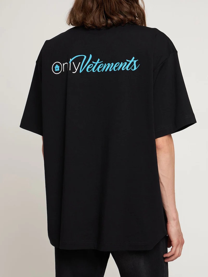 Only Vetements print cotton t-shirt - 3