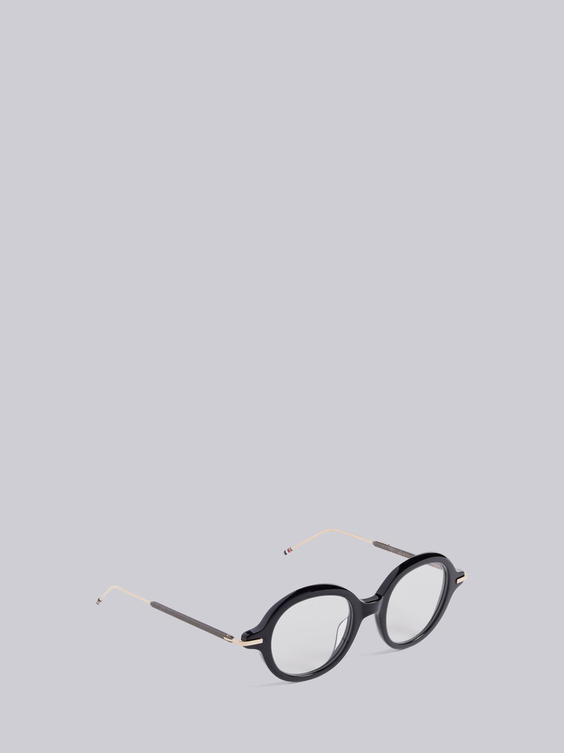 TB000 - Black Iron Round Glasses 4