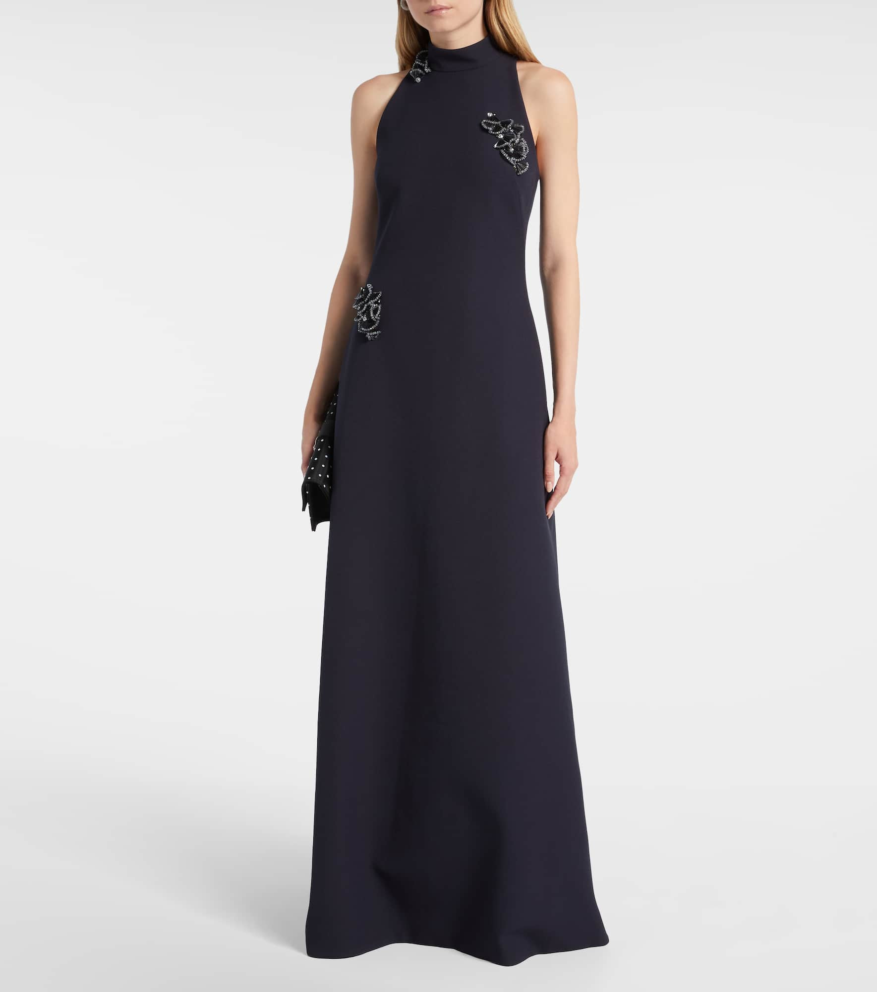 Priscilla embellished crêpe gown - 2