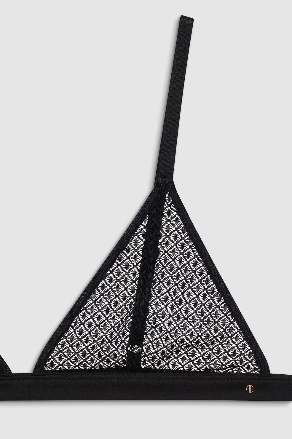 Eldra Bralette - Black Geometric Lace - 4