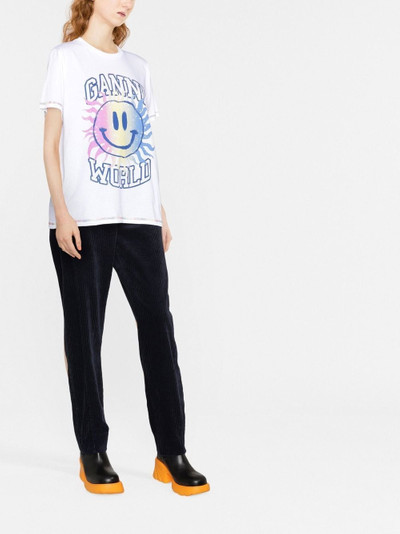 GANNI corduroy tapered trousers outlook