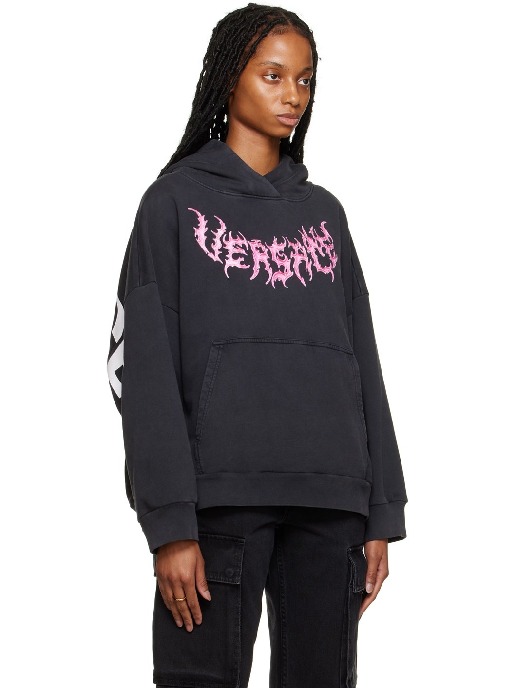 Black Oversized Hoodie - 2