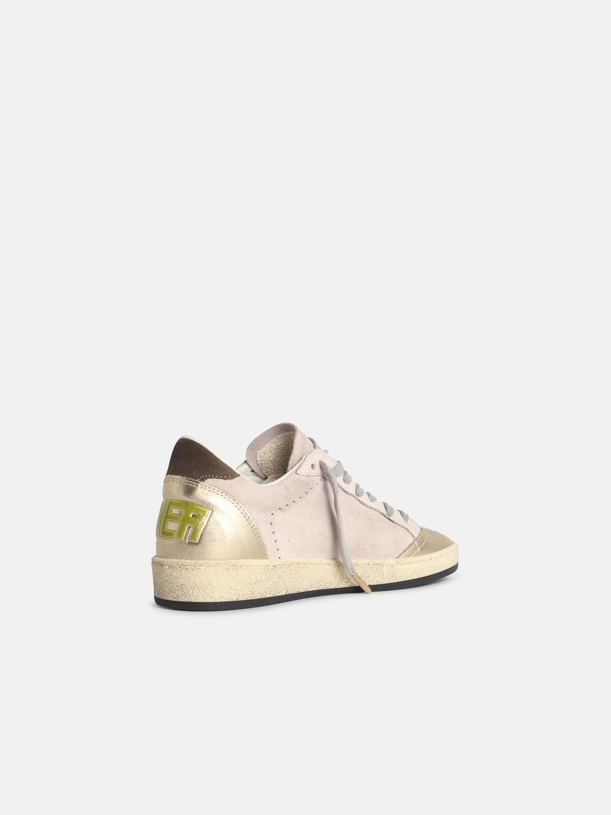'BALL-STAR' PINK SUEDE SNEAKERS - 3