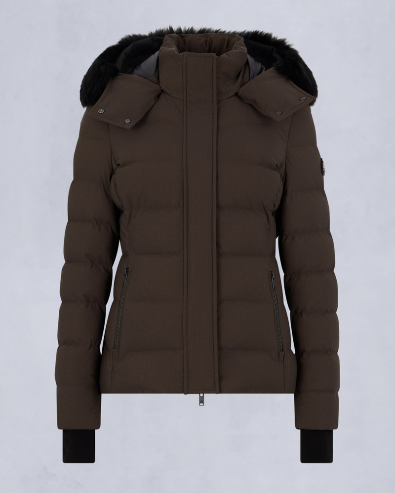 BETTA SHEARLING TRIM DOWN PUFFER JACKET 1